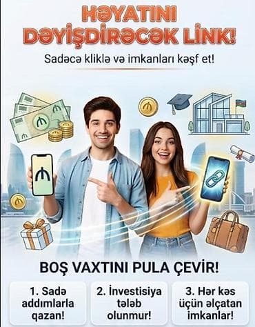Rəqəmsal gəlir linki – boş vaxtını pula çevir! Xidmətin