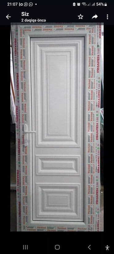 plastik qapılar: Yeni Plastik qapı 80x200 sm Zamok və çərçivə ilə, Zəmanətli, Pulsuz quraşdırma, Pulsuz çatdırılma, Rayonlara çatdırılma — 14