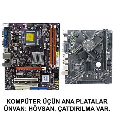 Kompüter üçün Ana Platalar YOXLAMAĞA ŞƏRAİT VAR! 📍Ünvan: Bakı şəh