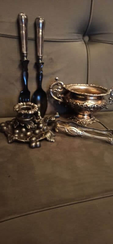 ваза для фруктов богемия: Məhsul: Retro dekor və mətbəx əşyaları dəsti - Büst fiquru: Tünd — 26