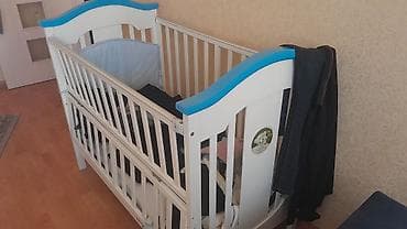 Ev və bağ: Uşaq beşiyi – “My Baby” model - Material: ağ rəngli taxta/güzgüsüz — 2