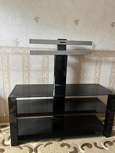 parta stullari: Düz TV altlığı, Polkalı, Şüşəli — 2