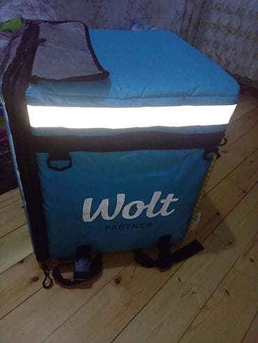 Сумки для курьеров: Wolt Partner termo çatdırılma çantası - Ölçü: iri həcmli kvadrat — 4