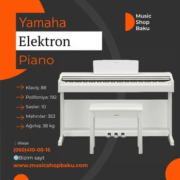 Yamaha Elektron Piano Model: YDP-145WH Klaviş: 88 Polifoniya: 192