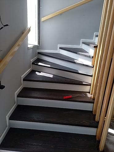 Quru inşaat materialları: Mərtəbələrarası ağac pilləkən – klassik dizayn - Material — 3