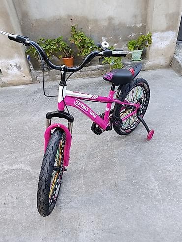 qiz velosiped satisi: Yeni İki təkərli Uşaq velosipedi 20", sürətlərin sayı: 1, Ünvandan götürmə — 3