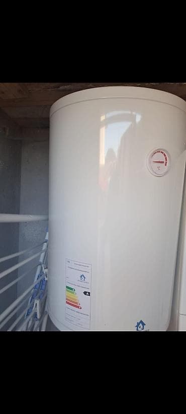 tap az ariston: Elektrik su qızdırıcısı (boiler) - Silindrik, şaquli tip korpus, ağ — 1
