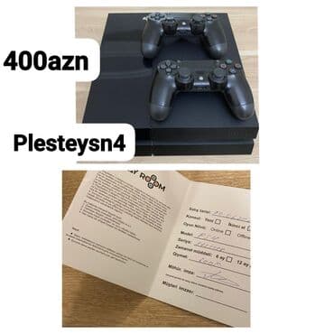 Məhsul: PlayStation 4 (PS4) oyun konsolu Xüsusiyyətlər: - Komplekt: 1