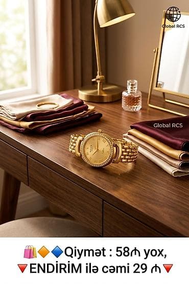 saat masaustu: Yeni, Qol saatı, Rolex, rəng - Qızılı — 3