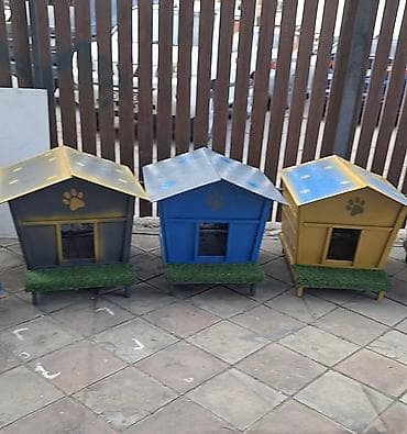 Собаки: Məhsul: Ev heyvanları üçün taxta evlər Təsvir: - Müxtəlif ölçü və — 9