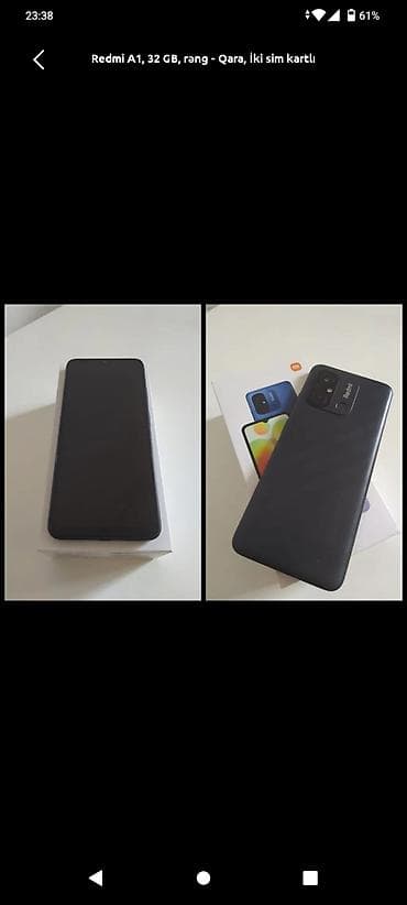 Redmi A1, 32 GB, rəng - Qara, İki sim kartlı — 1