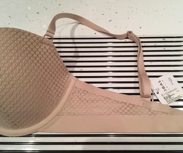 бежевый купальник: Обсолютно новый бюстик, с биркой Global lingerie 80С Финляндия — 4