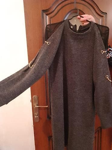 ana ve bala: Qadın trikotaj don ALİCİYA ENDİRİM OLACAQQ - Rəng: tünd boz (melanj — 2