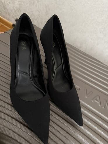 школьные туфли: Туфли, Zara, Размер: 36, цвет - Черный, Б/у — 2