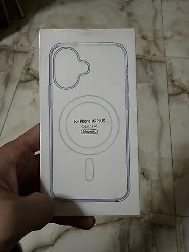 iphone 8 plus korpus: Məhsul: Phone 16 Plus üçün şəffaf maqnitli qoruyucu örtük — 1