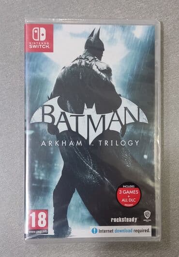 kreditle soyducu: Nintendo switch üçün batman arkham trilogy oyun diski, tam yeni — 1
