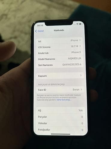 telefon soyudan: IPhone X, Space Gray, Face ID — 7