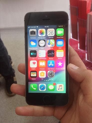 iphone 5s batarya: IPhone 5, 16 GB, Black Titanium, Barmaq izi — 3
