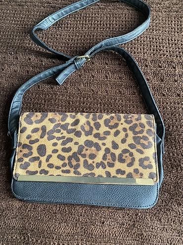 Victoria’s Secret qadın əl çantası - Rəng: qara, ön hissədə leopard — 2