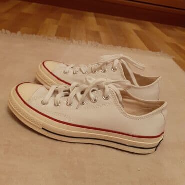 женские кеды converse chuck taylor: Размер: 39, цвет - Белый, Б/у — 2