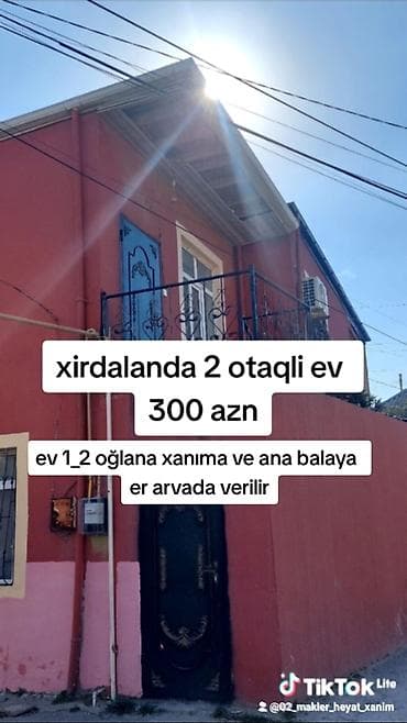 kirayə ev mehdiabad: 80 kv. m, 2 otaqlı, Kombi, Qaz, İşıq — 1