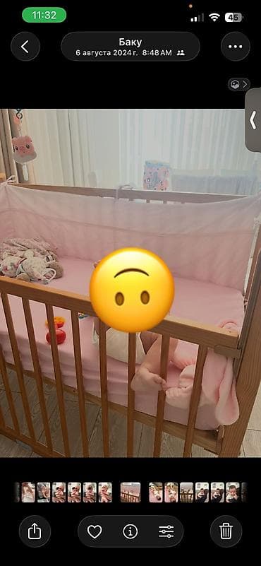Oğlan və qız üçün, Dördbucaq, Beşik, Dəst ilə, Matras ilə, Yellənmə mexanizmsiz — 5