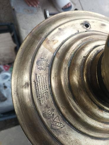 nerd taxta sekilleri: Məhsul: Bərk yanacaqla işləyən mis/latun samovar (kömür/odun üçün) — 2
