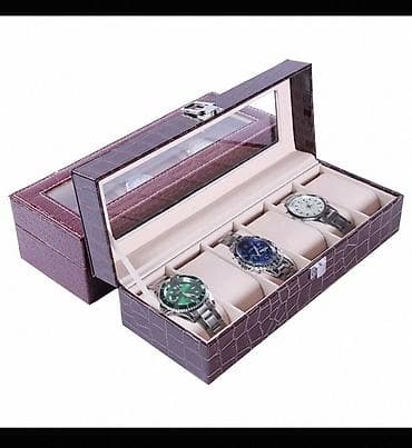 saat ucuz: 6 bölməli saat qabı - Ölçülər: 30 x 11 x 8 sm - Tutum: 6 ədəd qol — 3