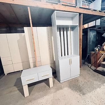 mebel ustu: Dəhliz üçün asma paltar askılığı və ayaqqabılıq dəsti - Rəng: açıq — 1