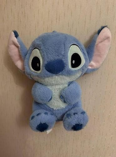 Stitch temalı yumşaq oyuncaq peluş MINISO - Rəng: açıq mavi-göy