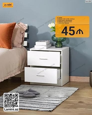 Tumba – La Mini (Kod: 6065) - Ölçülər: D 40 × H 50 × E 40 sm - Rəng — 1