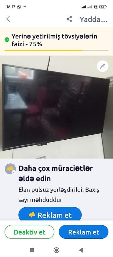 Televizor Supra LED ekran 40" FHD (1920x1080) — 1