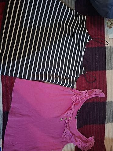 desd geyimler: Qadın geyim dəsti – 2 ədəd - Zolaqlı paltar: Qara-ağ eninə zolaqlı — 1