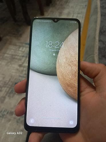 samsung j4: Samsung Galaxy A12, 64 GB, rəng - Qara, Barmaq izi — 1