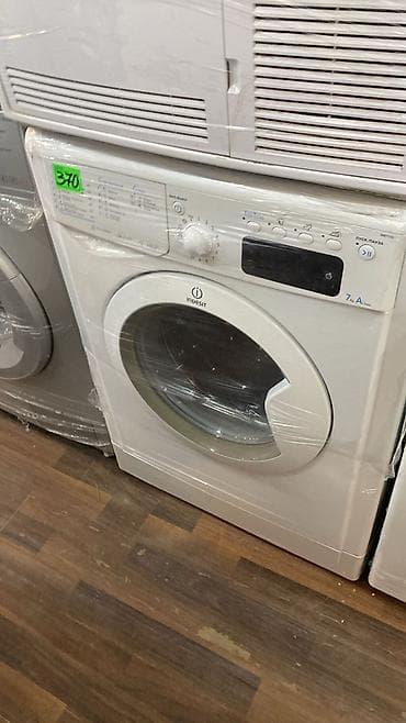 Su qızdırıcı kranlar: Paltaryuyan maşın Indesit, 7 kq, Avtomat, Qurutmasız — 1