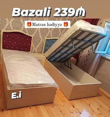 İşlənmiş, Təknəfərlik çarpayı, Matras ilə