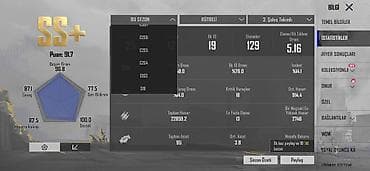 parfum sekilleri: PUBG Mobile hesabı – Livik/3-cü Şəxs Rejimi fokuslu, SS+ performans — 4