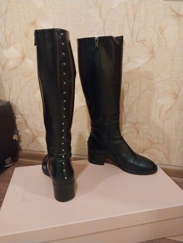 əsgər çəkməsi: Çəkmə, Ölçü: 39, rəng - Qara, İşlənmiş — 2