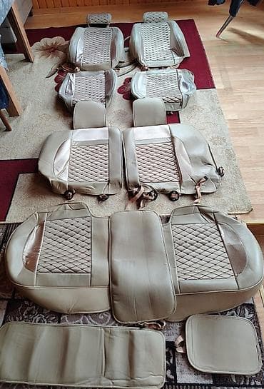 Avtomobil oturacaq üzlükləri dəsti - Rəng: bej/qızılı tonlarda - — 2