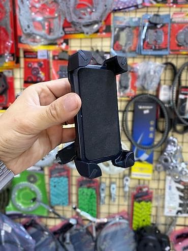 aksesuarlar: Universal motosiklet telefon tutacağı - 4 künclü sıx bərkidilmə — 1