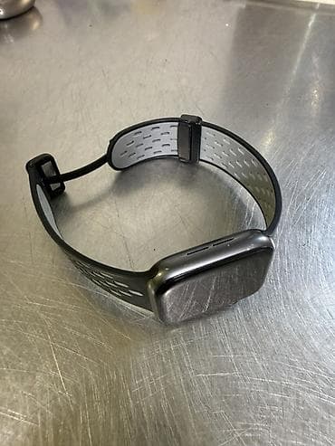 alminum kabel: Apple Watch (Series naməsi 6 qara reng 40 ml den) – qara korpus və — 2