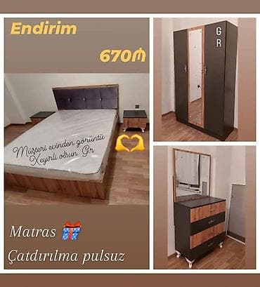 metbex stullari yeni: Yataq otağı dəsti yeni — 1