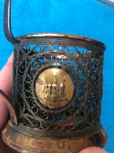 ваза стеклянная прозрачная высокая без узора: Бокал, 1965 год, Россия — 2