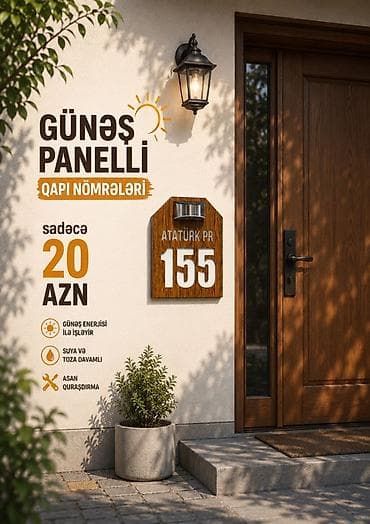 rəngli led 12v: Günəş panelli qapı nömrəsi - Günəş enerjisi ilə işləyən işıqlandırma — 2