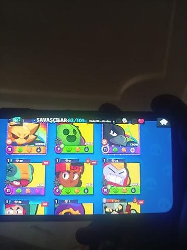 brawl stars 2: Brawl Stars oyunu üçün yüksək səviyyəli hesab - Kupa yolu: 58 477 - — 3
