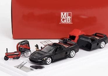 Honda/Acura NSX 1:64 miqyaslı sport avtomobil modelinin mini diorama