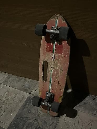 Спорт и отдых: Taxta gövdəli retro üslubda longboard/skateboard. Endirim olacaq 30 — 3