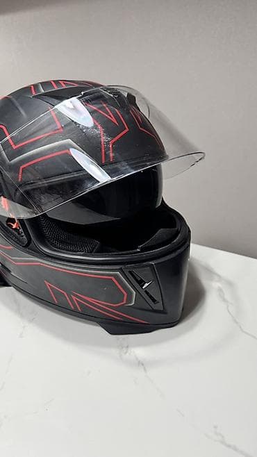 motolar: Tam üzlü motosiklet dəbilqəsi – SR-F model - Ölçü: M (57–58 sm) – — 3