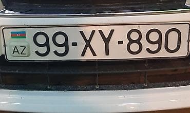 99-XY-890 dövlət qeydiyyat nişanı. Azərbaycan standartına uyğun