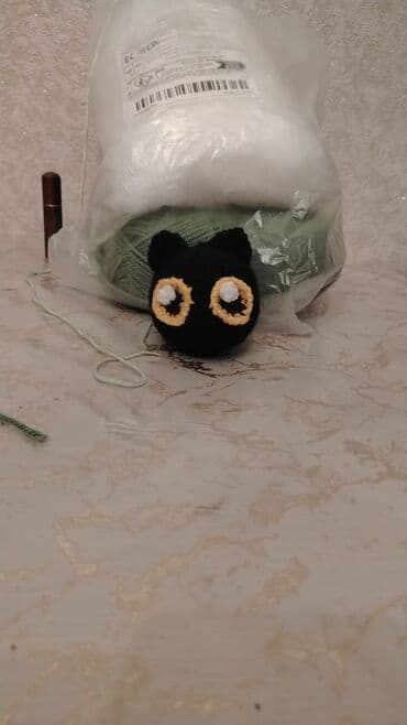 ağıllı şap: Amigurumi üçün material dəsti - Tərkib: 1 ədəd yumşaq dolğu (sintetik — 1